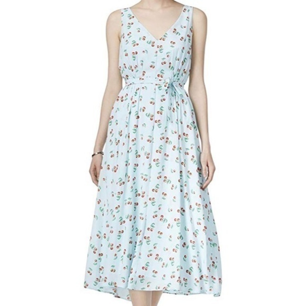 Maison Jules Printed Tea-Length Shift Dress
